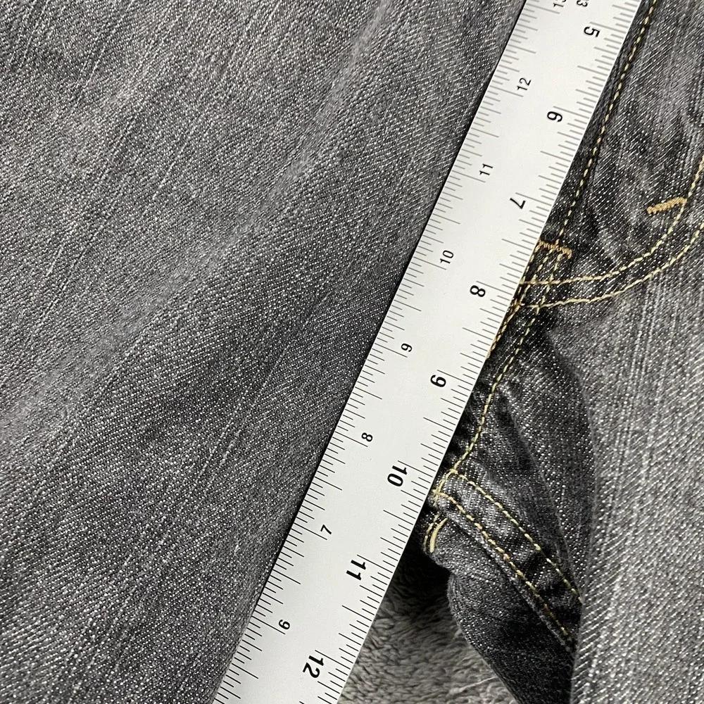 Levis 514 Slim Straight‎ Jeans Mens 36x34 Gray Mid Rise